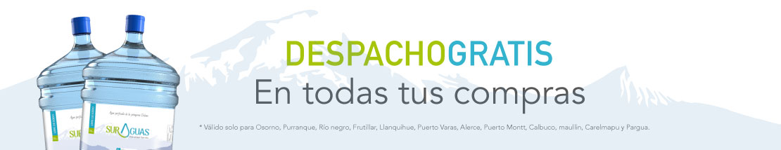 Banner Despacho Gratis - Sur Aguas